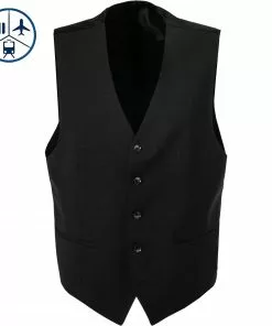 Carl Gross Weste TRF-Till 30-031S0/342043/83 Regular Fit, Schurwoll-Stretch, Graphit