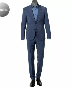 Strellson Anzug Aidan-Max 30025510+12/412 Slim Fit, Woll-Stretch, Blau