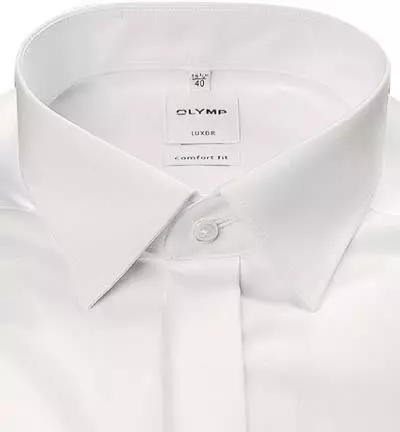 OLYMP Hemd Luxor Comfort Fit 0294/65/00 Baumwolle, Weiß 4 OLYMP Hemd Luxor Comfort Fit 0294/65/00 Baumwolle, Weiß – Bild 2