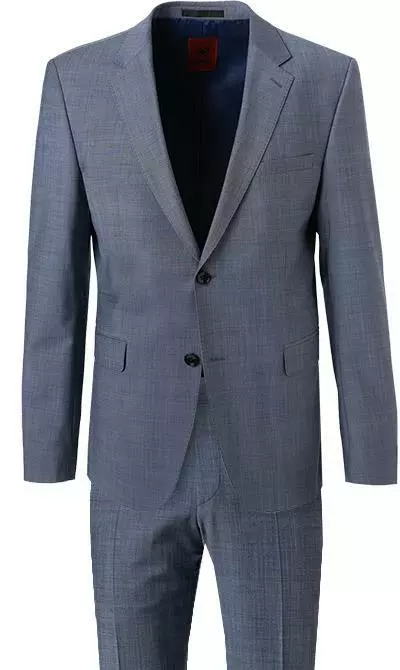 Strellson Anzug Aidan-Mace 30025466+7/426 Slim Fit, Schurwoll-Stretch, Hellblau meliert, Hellblau 5 Strellson Anzug Aidan-Mace 30025466+7/426 Slim Fit, Schurwoll-Stretch, Hellblau meliert, Hellblau – Bild 3