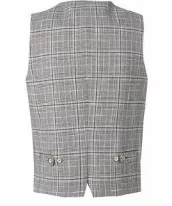 ROY ROBSON Weste 005045021708300/H050 Baumwolle-Leinen, Hellgrau kariert, Hellgrau -Anzüge & Westen Geschäft 362289 norm2