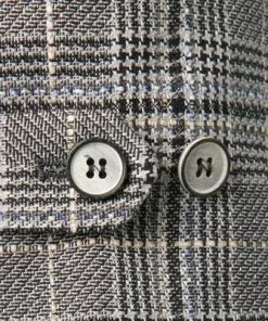 ROY ROBSON Weste 005045021708300/H050 Baumwolle-Leinen, Hellgrau kariert, Hellgrau -Anzüge & Westen Geschäft 362289 norm3