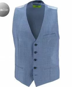 CINQUE Weste Cimonopoli 2639-1543/66 Schurwoll-Stretch, Blau meliert, Blau