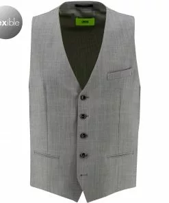 CINQUE Weste Cimonopoli 2639-1543/93 Schurwoll-Stretch, Grau meliert, Grau