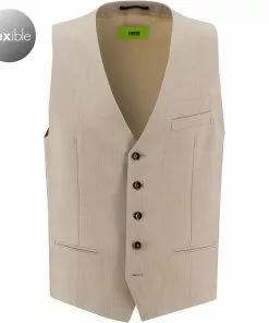 CINQUE Weste Cimonopoli 2639-1543/25 Schurwoll-Stretch, Beige meliert, Beige