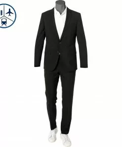 BOSS Anzug Herrel-Grace 50450515/001 Reise-Anzug Herrel-Grace, Slim Fit, Schurwolle, Schwarz