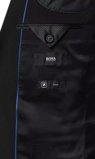 BOSS Anzug Herrel-Grace 50450515/001 Reise-Anzug Herrel-Grace, Slim Fit, Schurwolle, Schwarz 8 BOSS Anzug Herrel-Grace 50450515/001 Reise-Anzug Herrel-Grace, Slim Fit, Schurwolle, Schwarz – Bild 6