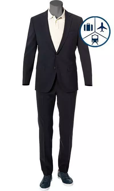 BOSS Anzug Herrel-Grace 50450514/402 Reise-Anzug Herrel-Grace, Slim Fit, Schurwoll-Stretch, Dunkelblau 4 BOSS Anzug Herrel-Grace 50450514/402 Reise-Anzug Herrel-Grace, Slim Fit, Schurwoll-Stretch, Dunkelblau – Bild 2