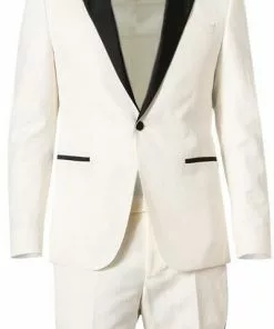 Strellson Anzug Askan-Luv 30027220+221/103 Smoking Askan-Luv, Slim Fit, Baumwoll-Leinen, Ecru, Wollweiß -Anzüge & Westen Geschäft 364085 norm2