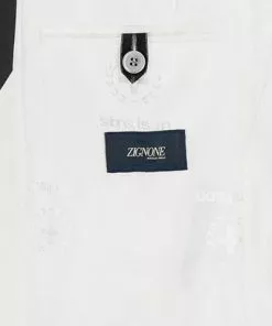 Strellson Anzug Askan-Luv 30027220+221/103 Smoking Askan-Luv, Slim Fit, Baumwoll-Leinen, Ecru, Wollweiß -Anzüge & Westen Geschäft 364085 norm5