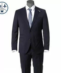BALDESSARINI Sakko B0 14061.8828/6300 Reise-Sakko, Modern Fit, Schurwolle, Dunkelblau