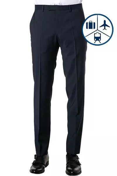 BALDESSARINI Hose B0 17050.8828/6000 Reise-Hose, Schurwolle, Marine 4 BALDESSARINI Hose B0 17050.8828/6000 Reise-Hose, Schurwolle, Marine – Bild 2