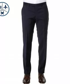 BALDESSARINI Hose B0 17050.8828/6300 Reise-Hose, Schurwolle, Dunkelblau