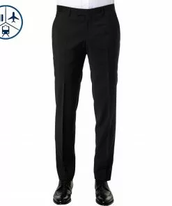 BALDESSARINI Hose B0 17050.8828/9000 Reise-Hose, Schurwolle, Schwarz