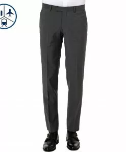 BALDESSARINI Hose B0 17050.8828/9209 Reise-Hose, Schurwolle, Grau meliert, Grau