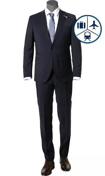 BALDESSARINI Anzug B0 14061+17050.8828/6300 Reise-Anzug, Modern Fit, Schurwolle, Dunkelblau 4 BALDESSARINI Anzug B0 14061+17050.8828/6300 Reise-Anzug, Modern Fit, Schurwolle, Dunkelblau – Bild 2