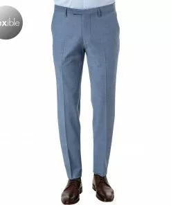 CINQUE Hose Cimonopoli 2139-1543/66 Schurwoll-Stretch, Blau meliert, Blau