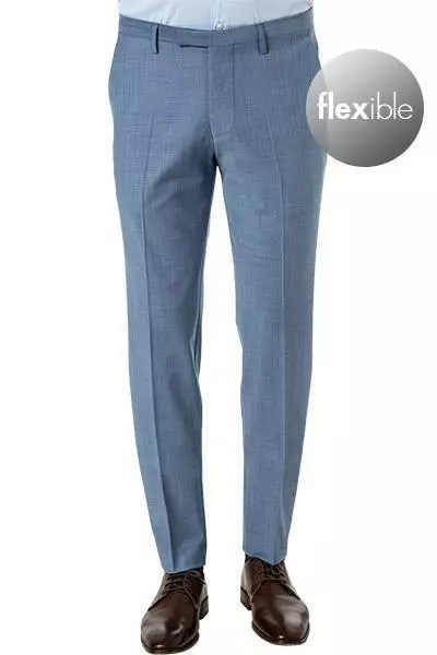 CINQUE Hose Cimonopoli 2139-1543/66 Schurwoll-Stretch, Blau meliert, Blau 4 CINQUE Hose Cimonopoli 2139-1543/66 Schurwoll-Stretch, Blau meliert, Blau – Bild 2