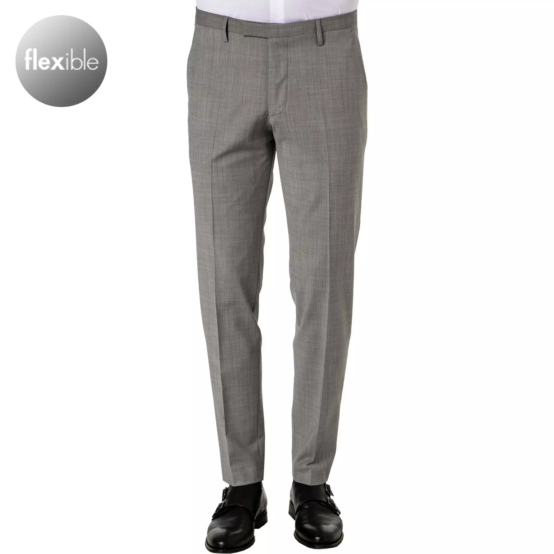 CINQUE Hose Cimonopoli 2139-1543/93 Schurwoll-Stretch, Grau meliert, Grau 3 CINQUE Hose Cimonopoli 2139-1543/93 Schurwoll-Stretch, Grau meliert, Grau