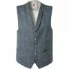 CG Weste Paddy 11-070N1/242340/63 Slim Fit, Baumwolle, Blau meliert, Dunkelblau -Anzüge & Westen Geschäft 364520 master