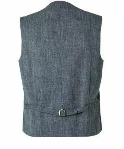 CG Weste Paddy 11-070N1/242340/63 Slim Fit, Baumwolle, Blau meliert, Dunkelblau -Anzüge & Westen Geschäft 364520 norm4