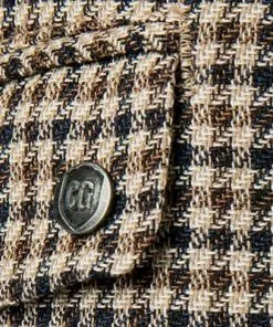 CG Weste Mortimer 11-213S6/242850/62 Baumwolle-Leinen, Braun kariert, Braun-blau -Anzüge & Westen Geschäft 364522 norm2