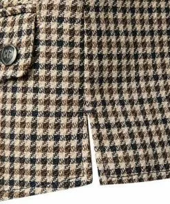 CG Weste Mortimer 11-213S6/242850/62 Baumwolle-Leinen, Braun kariert, Braun-blau -Anzüge & Westen Geschäft 364522 norm3