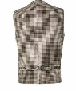 CG Weste Mortimer 11-213S6/242850/62 Baumwolle-Leinen, Braun kariert, Braun-blau -Anzüge & Westen Geschäft 364522 norm4