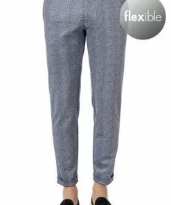 CG Hose Clow 11-234J3/239333/62 Slim Fit, Mikrofaser, Blau kariert, Blau -Anzüge & Westen Geschäft 364533 norm