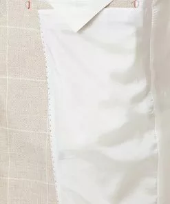 CG Anzug Paul SV+Paco 11-077N3/225222+230053/22 Slim Fit, Leinen-Wolle, Beige kariert, Hellbeige -Anzüge & Westen Geschäft 364551 norm5