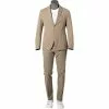 BOSS Anzug Hanry-Stanino 50450313/268 Slim Fit, Baumwolle, Beige -Anzüge & Westen Geschäft 364624 master