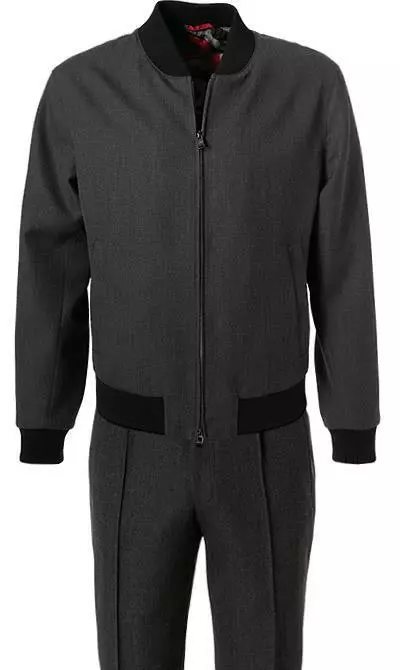 BOSS Anzug Nolwin-Peyson 50450615+631/030 Slim Fit, Schurwolle, Grau meliert, Grau 5 BOSS Anzug Nolwin-Peyson 50450615+631/030 Slim Fit, Schurwolle, Grau meliert, Grau – Bild 3