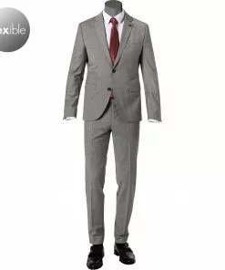 CINQUE Anzug Cimonopoli 2239+2139-1543/93 Super Slim, Schurwoll-Stretch, Grau meliert, Grau