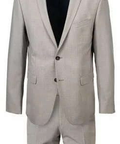 Pierre Cardin Anzug 52261+72240/850/55821/7830 Regular Fit, Schurwoll-Stretch Futureflex, Beige meliert, Beige -Anzüge & Westen Geschäft 365341 norm2