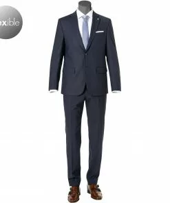 Pierre Cardin Anzug 42255+72238/810/14010/3150 Modern Fit, Schurwoll-Stretch, Navy