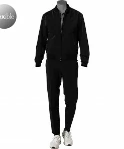 BOSS Anzug Nolwin/Brider 50450207+224/001 Anzug Nolwin-Brider, Slim Fit, Baumwoll-Stretch, Schwarz
