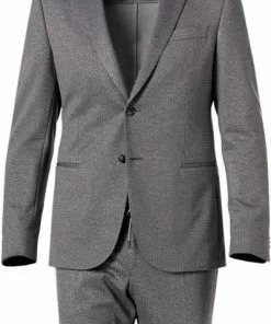 BOSS Anzug Norwin-Banks 50450433+442/041 Slim Fit, Jersey halbgefüttert, Silber meliert, Silber -Anzüge & Westen Geschäft 366159 norm2