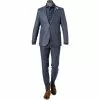 CG Anzug Paul SV/Paco 11-071N0/225222+230053/62 Slim Fit, Leinen, Jeansblau meliert, Blau