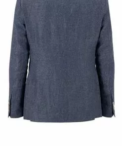 CG Anzug Paul SV/Paco 11-071N0/225222+230053/62 Slim Fit, Leinen, Jeansblau meliert, Blau -Anzüge & Westen Geschäft 366485 norm3