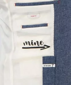 CG Anzug Paul SV/Paco 11-071N0/225222+230053/62 Slim Fit, Leinen, Jeansblau meliert, Blau -Anzüge & Westen Geschäft 366485 norm6