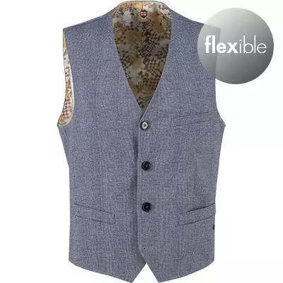 CG Weste Mosley 11-234J3/242890/62 Stretch-Mikrofaser, Blau kariert, Blau 4 CG Weste Mosley 11-234J3/242890/62 Stretch-Mikrofaser, Blau kariert, Blau – Bild 2