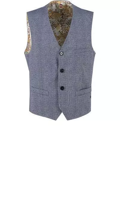 CG Anzug 11-234J3/225352+239333+242890/62 Anzug mit Weste, Slim Fit, Stretch-Mikrofaser, Blau kariert, Blau 7 CG Anzug 11-234J3/225352+239333+242890/62 Anzug mit Weste, Slim Fit, Stretch-Mikrofaser, Blau kariert, Blau – Bild 5