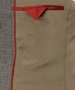 ROY ROBSON 000041471021700+001041471232500/A250 Anzug, Slim Fit, Schurwolle-Leinen, Braun kariert, Beige-khaki -Anzüge & Westen Geschäft 367342 norm5