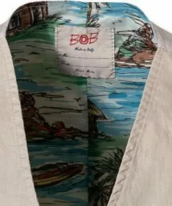 BOB Weste SHOP403 T403/sabbia Baumwolle-Leinen, Beige -Anzüge & Westen Geschäft 369344 norm3