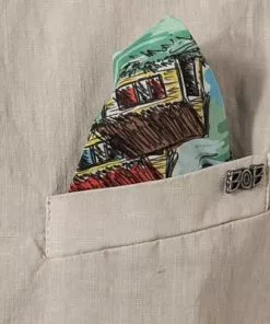 BOB Weste SHOP403 T403/sabbia Baumwolle-Leinen, Beige -Anzüge & Westen Geschäft 369344 norm4