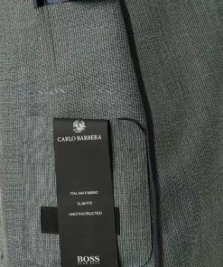 BOSS Sakko Nolway 50453758/447 Sakko Nolvay, Slim Fit, Schurwolle ungefüttert, Grau-türkis, Türkis-grau -Anzüge & Westen Geschäft 369694 norm5