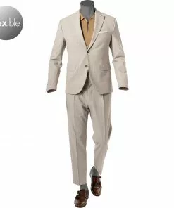 CINQUE Anzug Ciconti 2275+2175-6168/22 Schurwoll-Stretch, Beige kariert, Beige