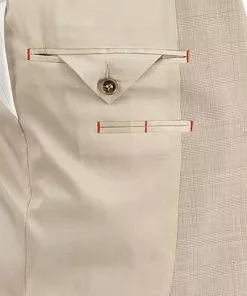 CINQUE Anzug Ciconti 2275+2175-6168/22 Schurwoll-Stretch, Beige kariert, Beige -Anzüge & Westen Geschäft 369968 norm6