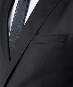 BOSS Anzug Johnstons/Lenon 50318521+50318825/001 Anzug Johnstons-Lenon, Regular Fit, Schurwolle Super120 GUABELLO, Schwarz , Black -Anzüge & Westen Geschäft 370336 norm2