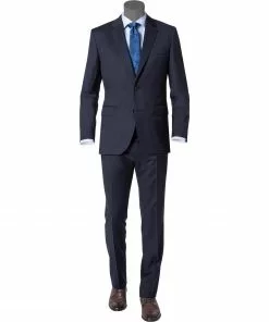 BOSS Anzug Johnstons/Lenon 50318521+50318825/401 Anzug Johnstons-Lenon, Regular Fit, Schurwolle Super120 GUABELLO, Dunkelblau, Dark blue